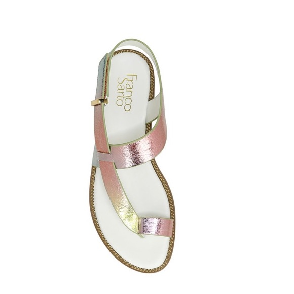 NWT Franco Sarto Pink Gensi Leather Sandals Womens Size 6.5 - Picture 4 of 6